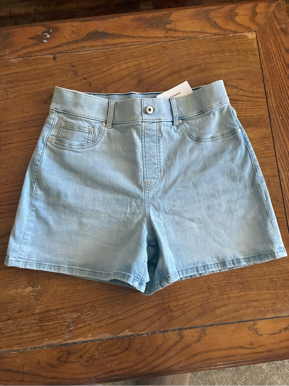 Light Blue High-Rise Women’s Denim Shorts Size Large